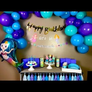 Mermaid Decorations and Party Supplies-145pcs